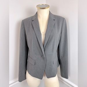 ANN TAYLOR Petite Grey Career Blazer | Size 6P